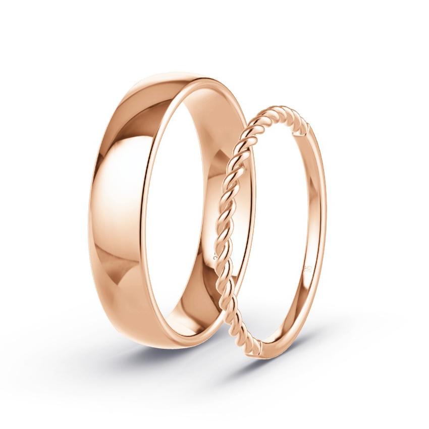 Wedding Rings Rose Gold - Model N°1025 Wedding Rings Rose Gold - Model N°1025