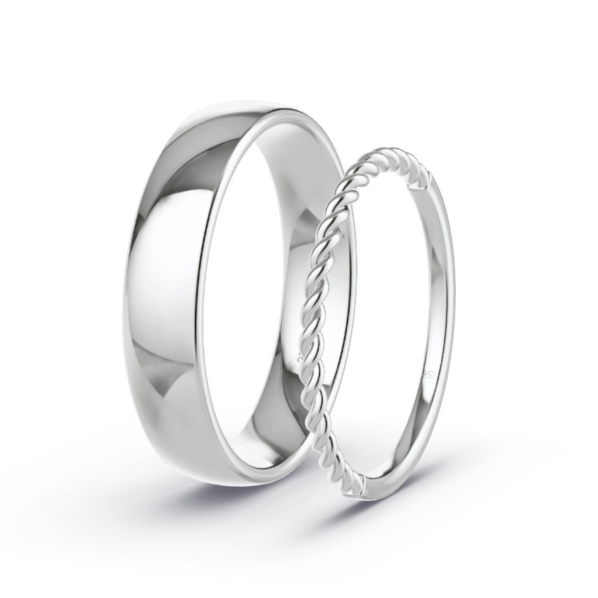 Wedding Rings White Gold - Model N°1025 Wedding Rings White Gold - Model N°1025