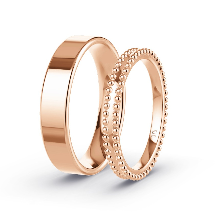 Wedding Rings Rose Gold - Model N°1065 Wedding Rings Rose Gold - Model N°1065