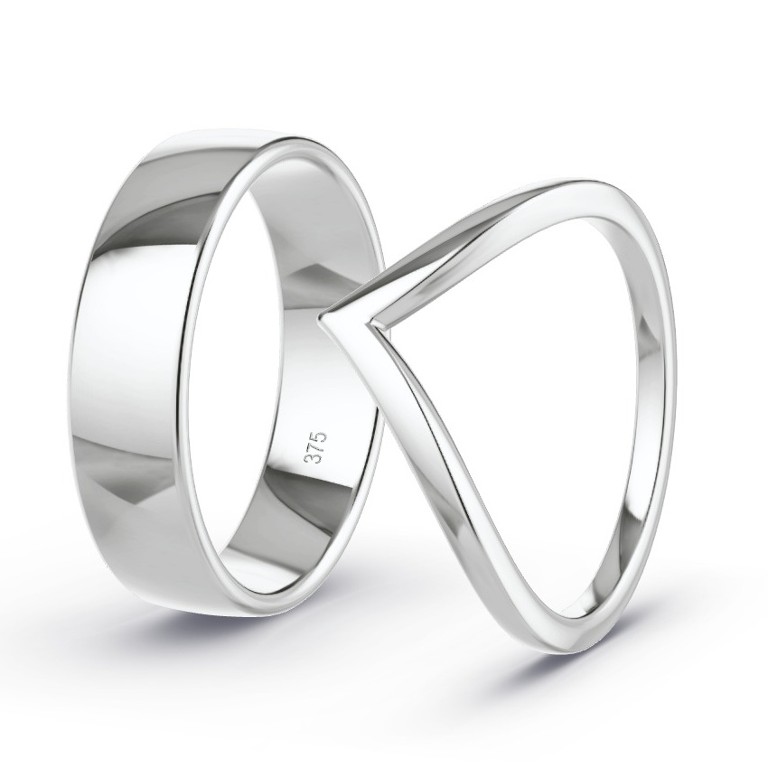Wedding Rings White Gold - Model N°1069 Wedding Rings White Gold - Model N°1069