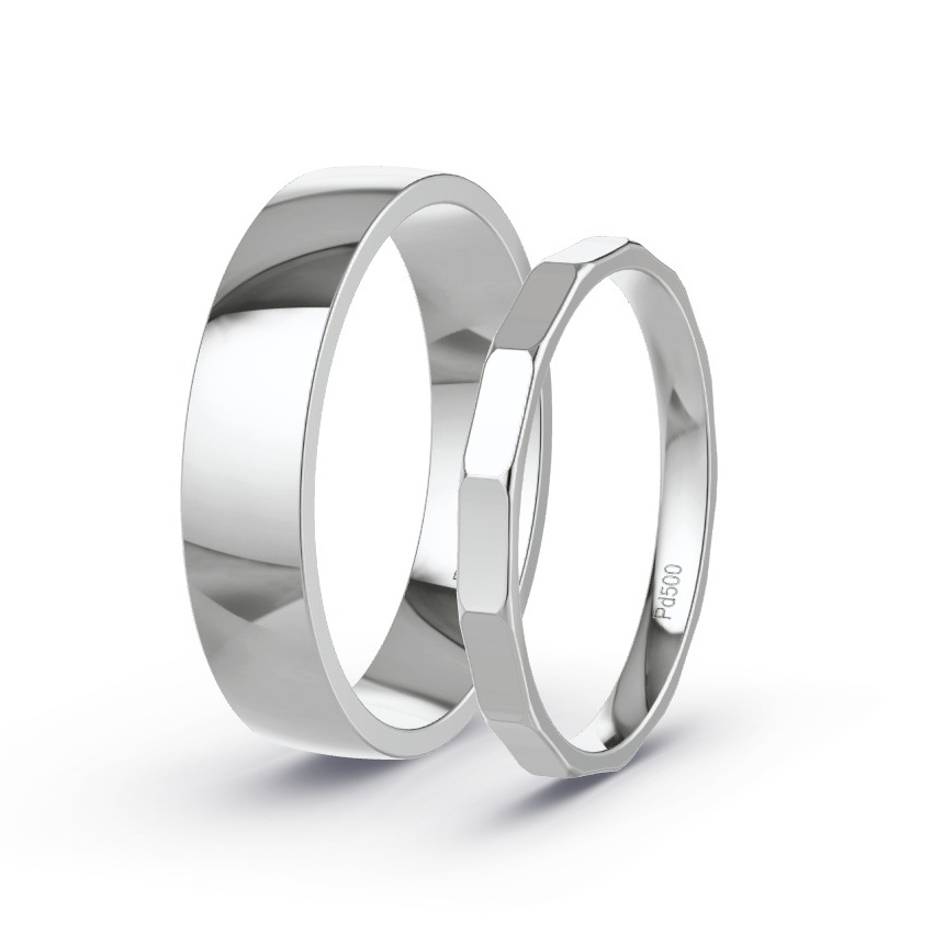 Wedding Rings Palladium - Model N°1074 Wedding Rings Palladium - Model N°1074