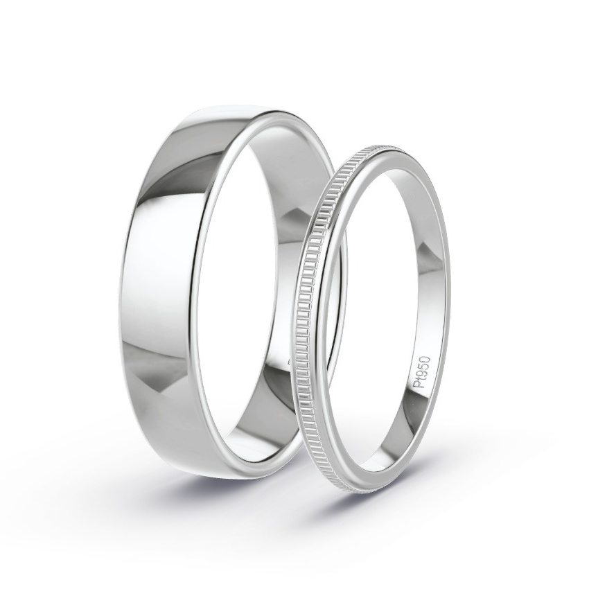 Wedding Rings Platinum - Model N°1075 Wedding Rings Platinum - Model N°1075