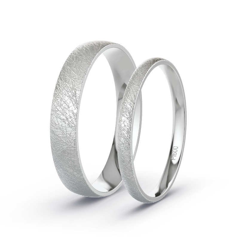 Wedding Rings Platinum content - Diamonds - Model N°1510 Wedding Rings Platinum content - Diamonds - Model N°1510