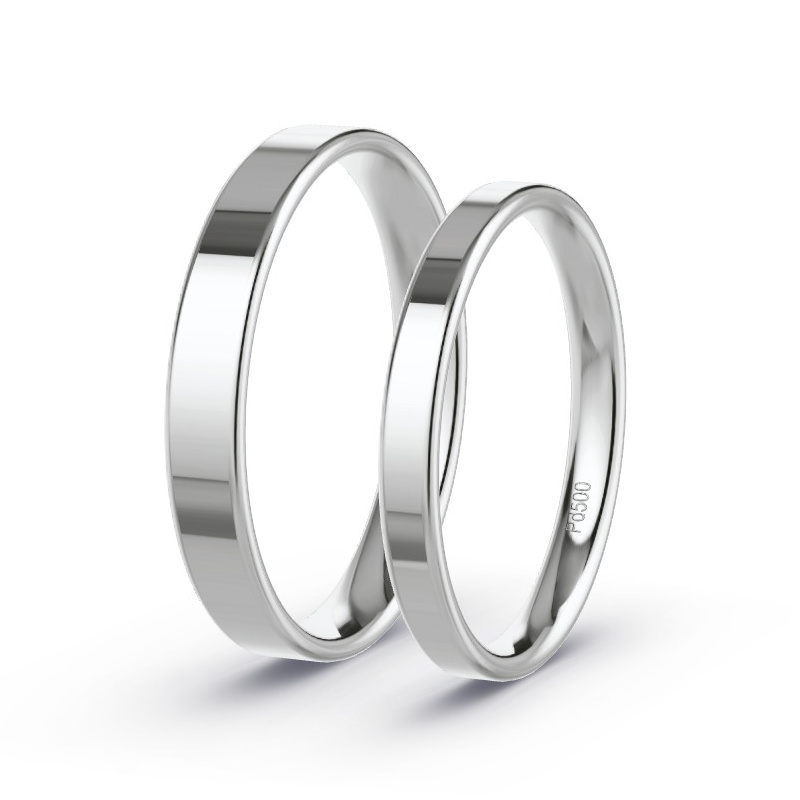 Wedding Rings Palladium - Diamonds - Model N°1605 Wedding Rings Palladium - Diamonds - Model N°1605