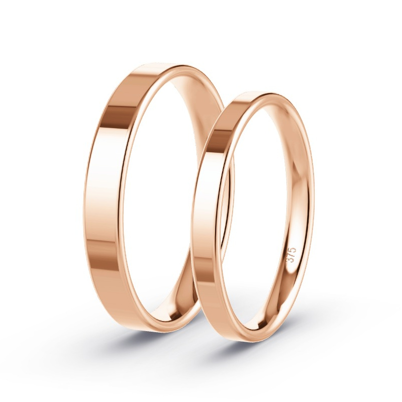 Wedding Rings Rose Gold - Diamonds - Model N°1605 Wedding Rings Rose Gold - Diamonds - Model N°1605