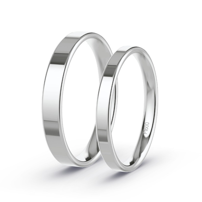 Wedding Rings Platinum content - Diamonds - Model N°1605 Wedding Rings Platinum content - Diamonds - Model N°1605
