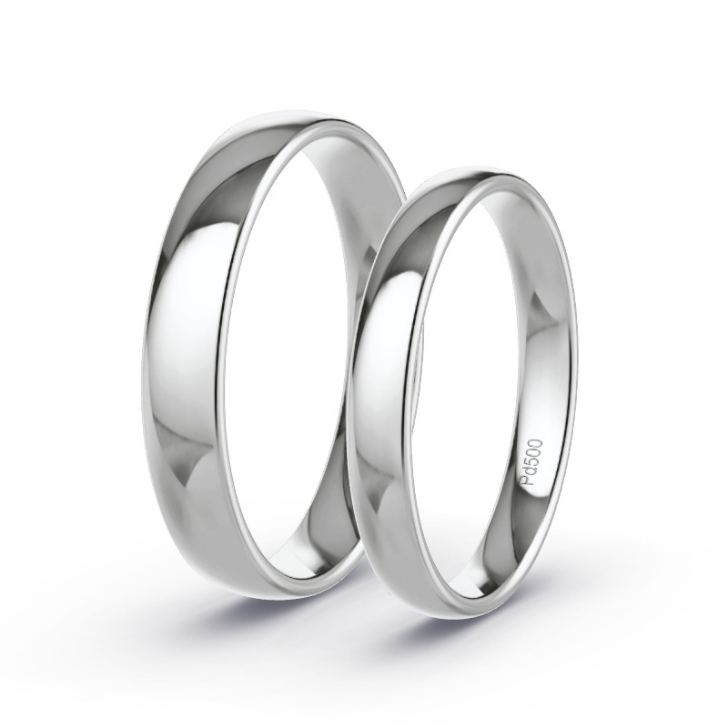 Wedding Rings Palladium - Diamonds - Model N°1620 Wedding Rings Palladium - Diamonds - Model N°1620