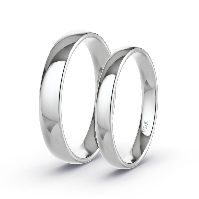 Wedding Rings Platinum content - Diamonds - Model N°1620 Wedding Rings Platinum content - Diamonds - Model N°1620