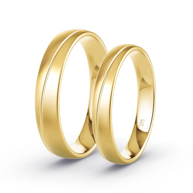 Wedding Rings Yellow Gold - Diamonds - Model N°1660 Wedding Rings Yellow Gold - Diamonds - Model N°1660