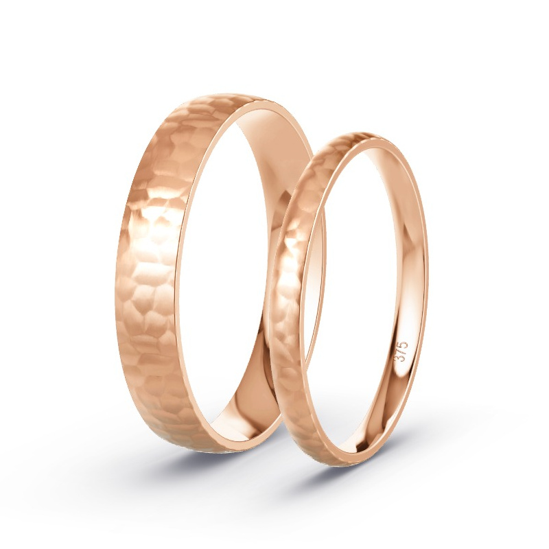 Wedding Rings Rose Gold - Diamonds - Model N°1749 Wedding Rings Rose Gold - Diamonds - Model N°1749