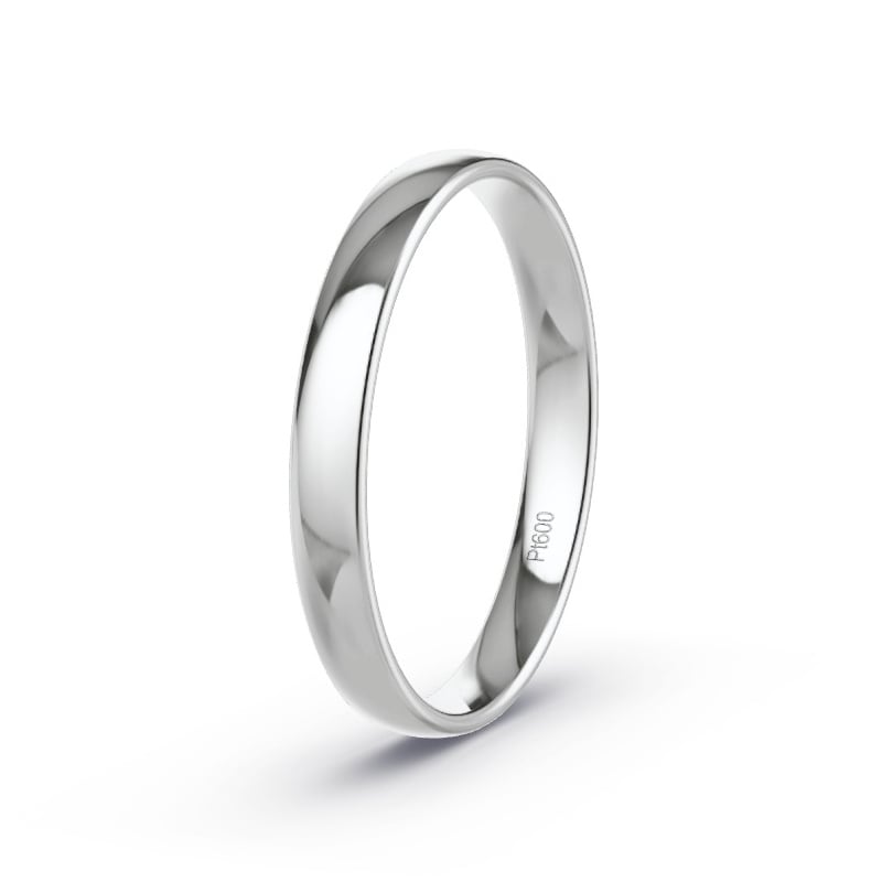Wedding Ring Platinum content - Model N°2101