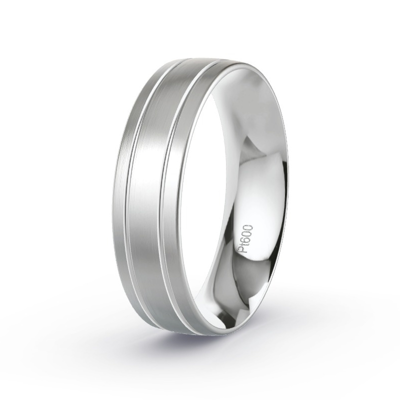 Wedding Ring Platinum content - Model N°2164 Wedding Ring Platinum content - Model N°2164