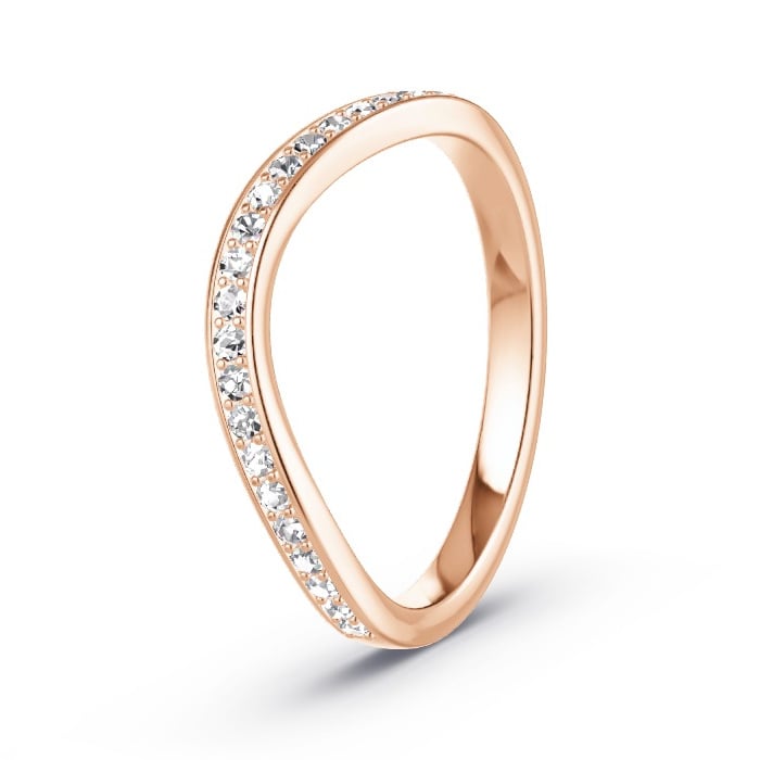 Women's Wedding Ring Rose Gold - 0.23ct Diamonds - Model N°4134 Women's Wedding Ring Rose Gold - 0.23ct Diamonds - Model N°4134