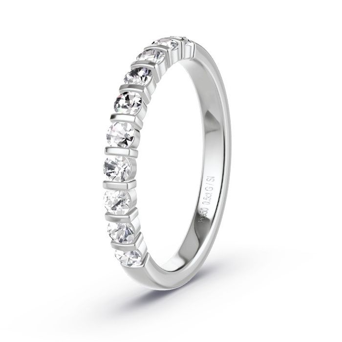 Women's Wedding Ring Palladium - 0.50ct Diamonds - Model N°4136