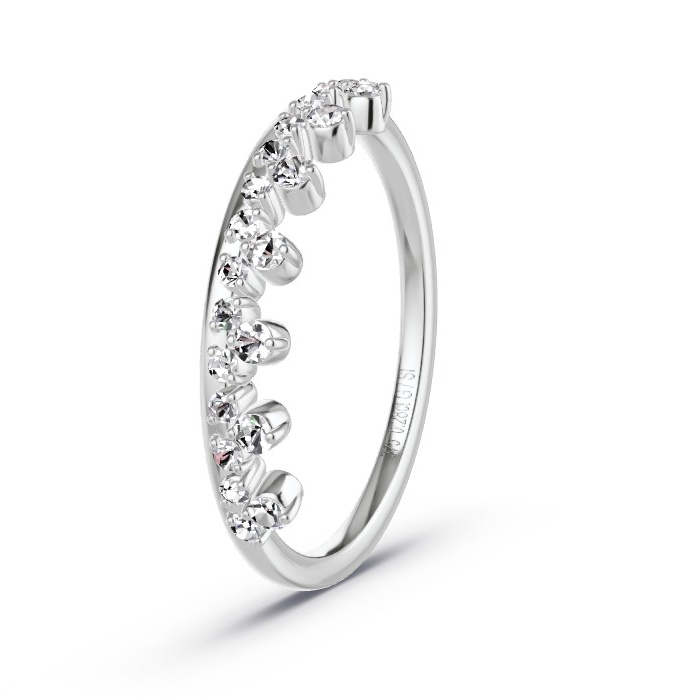Women's Wedding Ring White Gold - 0.28ct Diamonds - Model N°4147