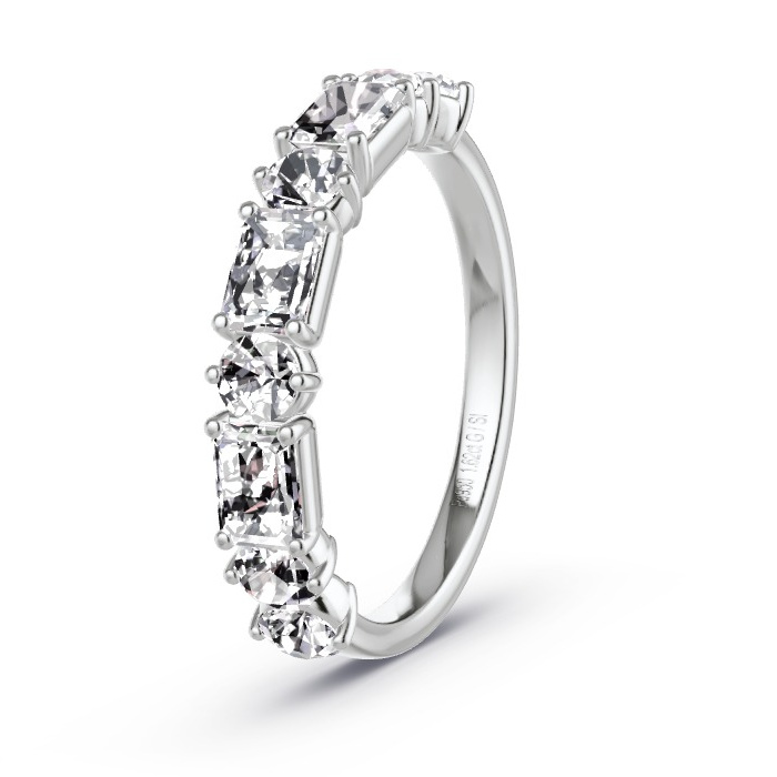Women's Wedding Ring Palladium - 1.62ct Diamonds - Model N°4148