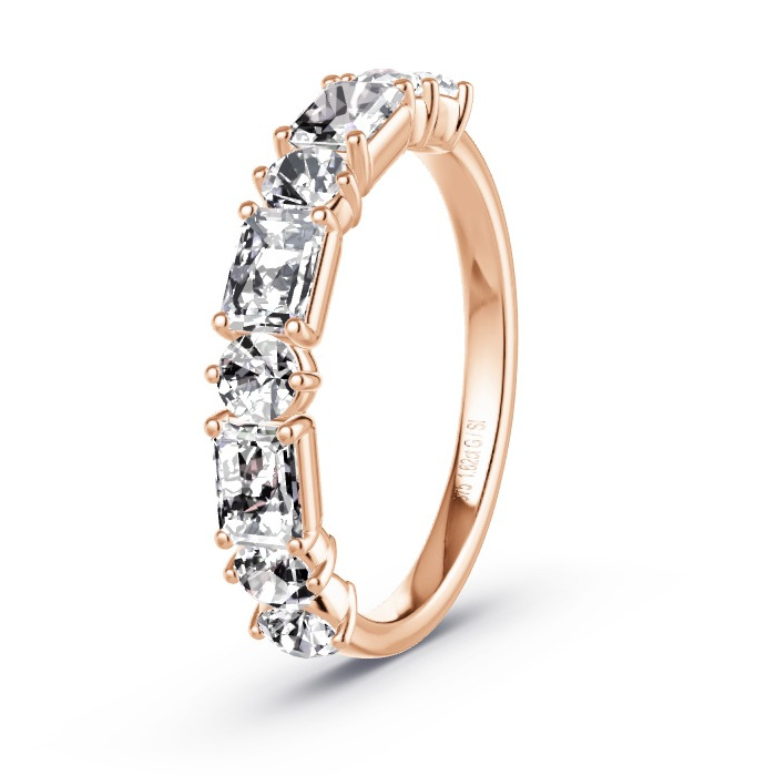 Women's Wedding Ring Rose Gold - 1.62ct Diamonds - Model N°4148