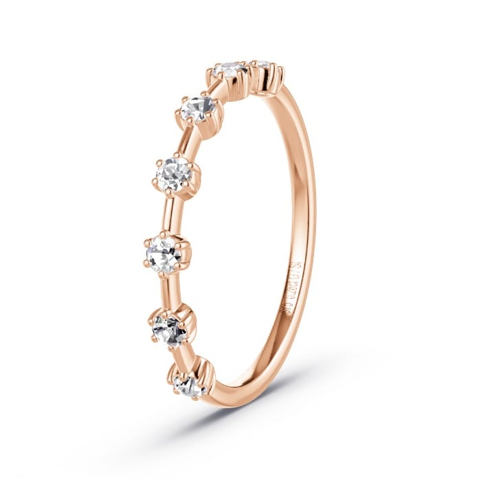 Women's Wedding Ring Rose Gold - 0.28ct Diamonds - Model N°4153 Women's Wedding Ring Rose Gold - 0.28ct Diamonds - Model N°4153
