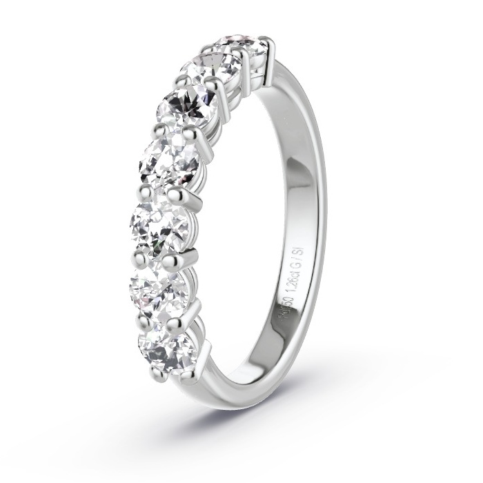 Women's Wedding Ring Palladium - 1.26ct Diamonds - Model N°4159