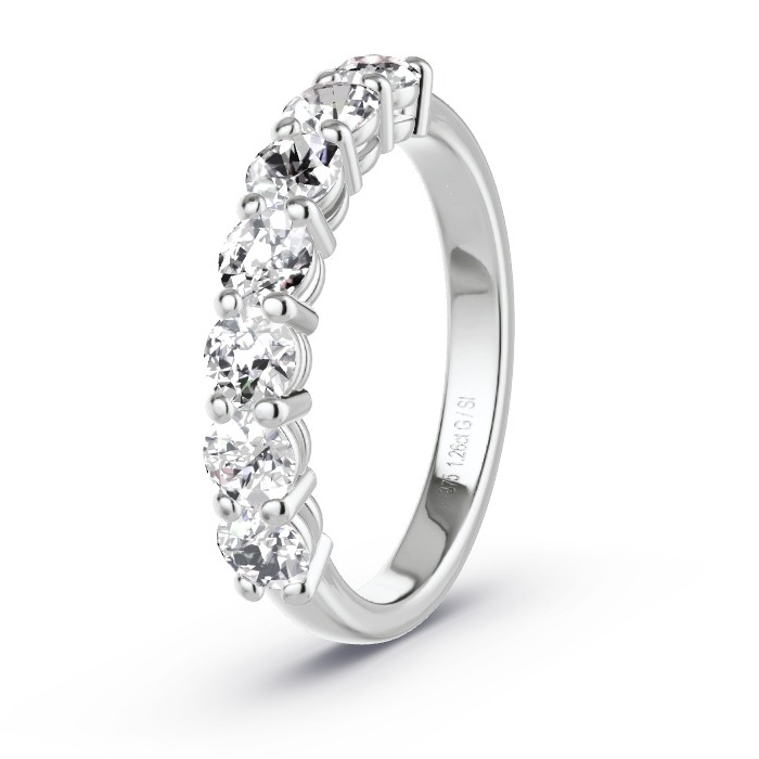 Women's Wedding Ring White Gold - 1.26ct Diamonds - Model N°4159