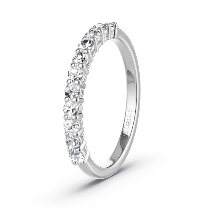 Women's Wedding Ring Palladium - 0.44ct Diamonds - Model N°4161