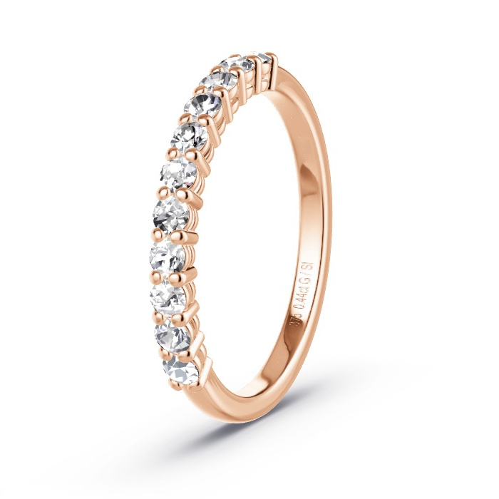 Women's Wedding Ring Rose Gold - 0.44ct Diamonds - Model N°4161