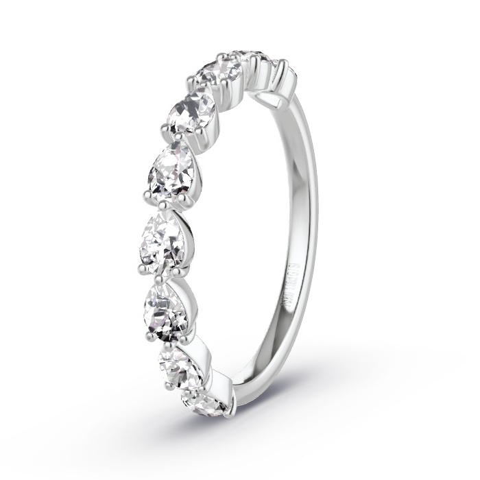 Women's Wedding Ring Palladium - 1.08ct Diamonds - Model N°4169
