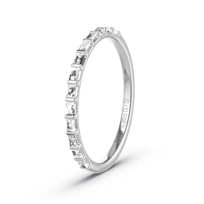 Women's Wedding Ring Palladium - 0.26ct Diamonds - Model N°4171