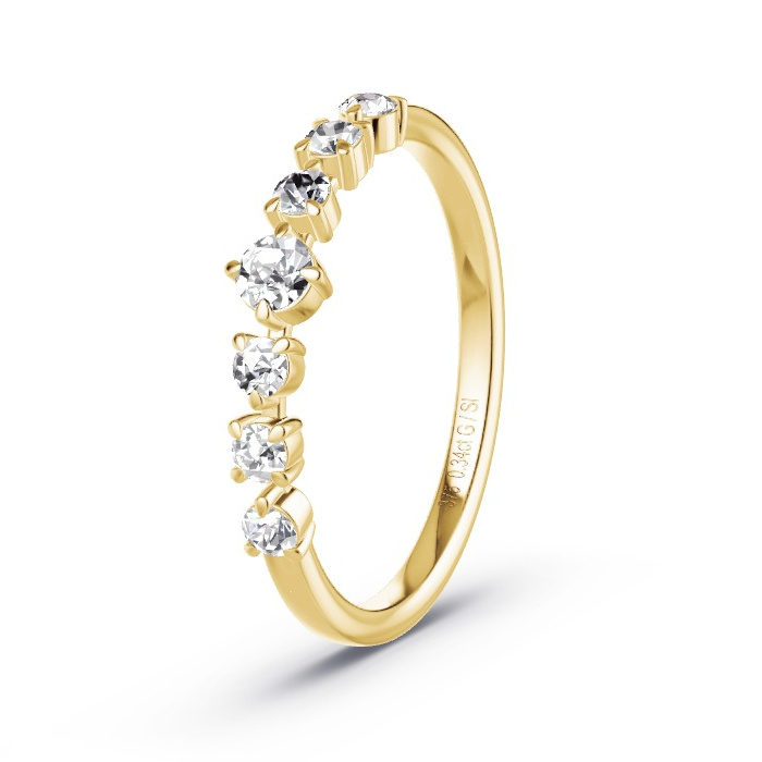 Women's Wedding Ring Yellow Gold - 0.34ct Diamonds - Model N°4172 Women's Wedding Ring Yellow Gold - 0.34ct Diamonds - Model N°4172