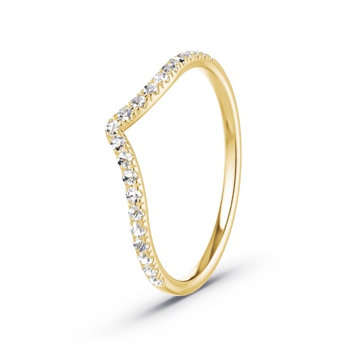 Women's Wedding Ring Yellow Gold - 0.21ct Diamonds - Model N°4174 Women's Wedding Ring Yellow Gold - 0.21ct Diamonds - Model N°4174