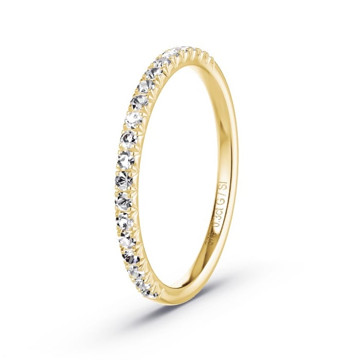 Women's Wedding Ring Yellow Gold - 0.30ct Diamonds - Model N°4180 Women's Wedding Ring Yellow Gold - 0.30ct Diamonds - Model N°4180