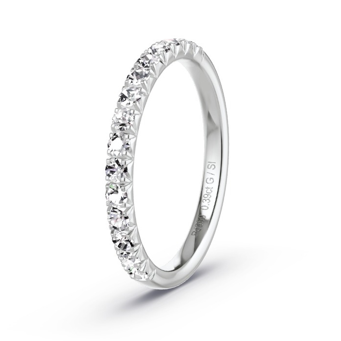 Women's Wedding Ring Palladium - 0.45ct Diamonds - Model N°4180