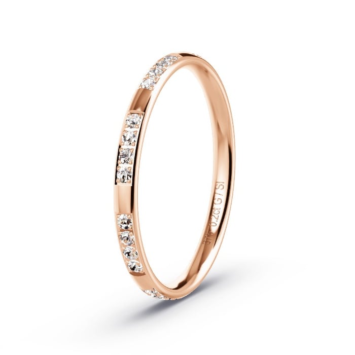 Women's Wedding Ring Rose Gold - 0.20ct Diamonds - Model N°4207 Women's Wedding Ring Rose Gold - 0.20ct Diamonds - Model N°4207