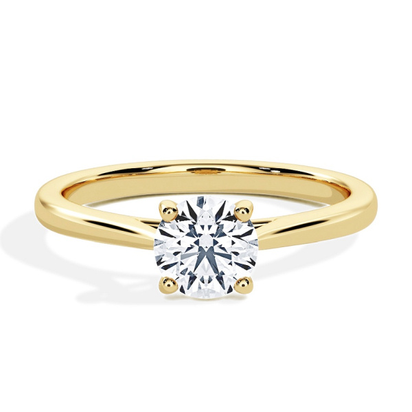 Engagement Ring Yellow Gold - 0.15ct Brilliant - Model N°3015, Solitaire